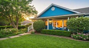 Property maintenance team performing cleaning and maintenance tasks at a vacation rental